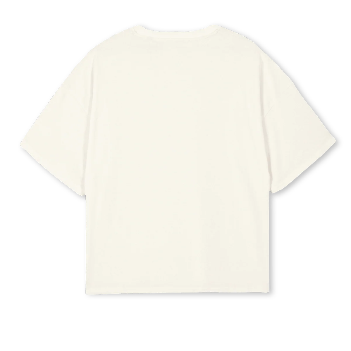 HORNYFORART Cream Oversized Boxy Tee. - Image 2