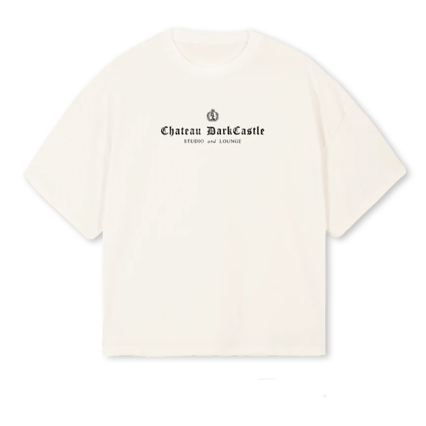 HOTELHELL Vintage White Oversized Boxy Tee.