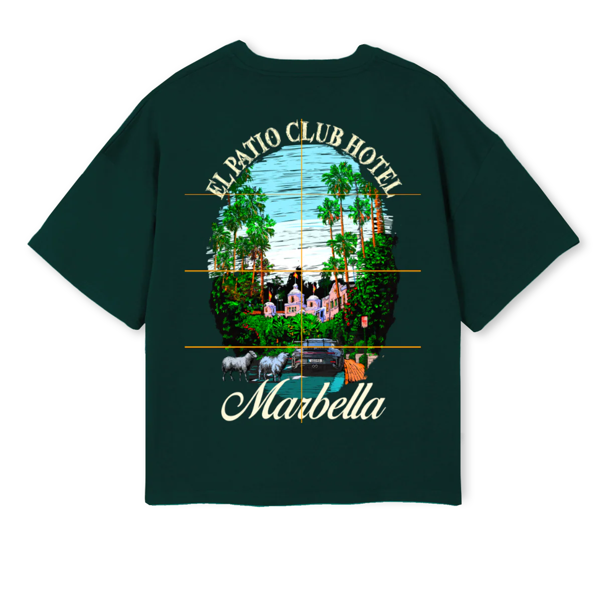 HOTELTEEGREEN Wild Green Oversized Boxy Tee. - Image 2