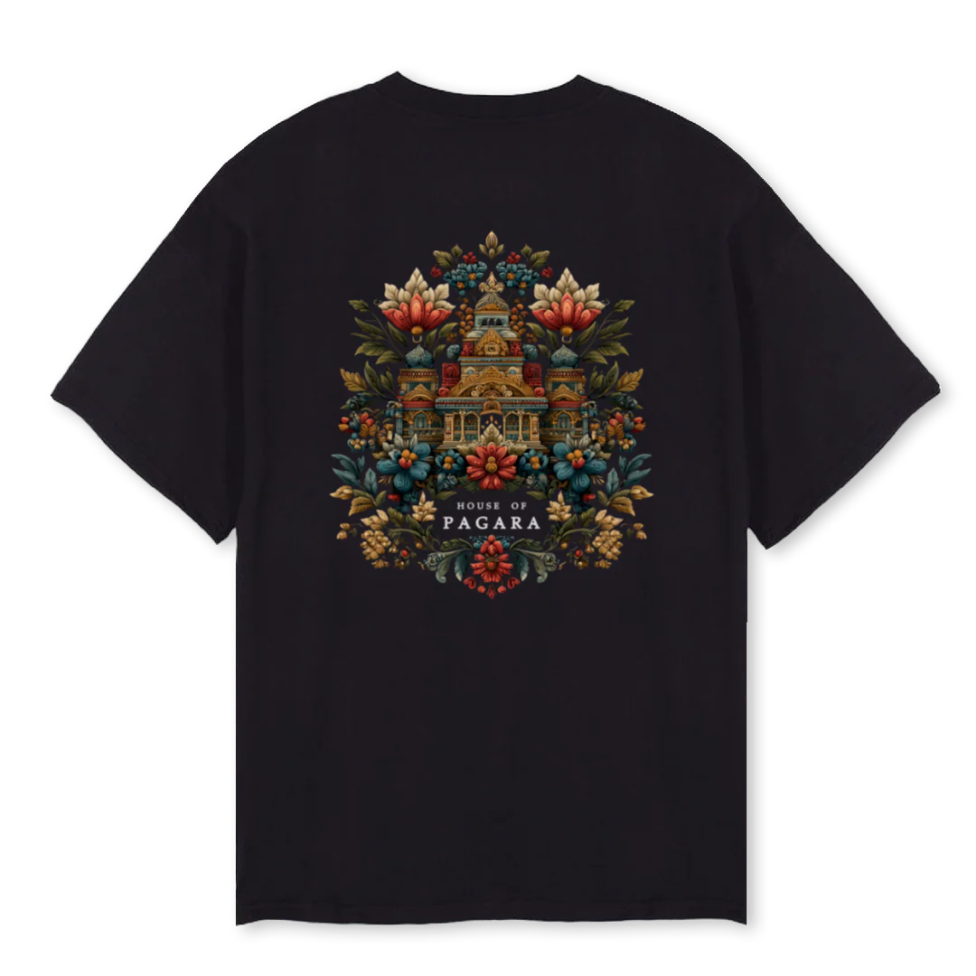 HOUSEOFPGR Black Oversized Tee. - Image 2
