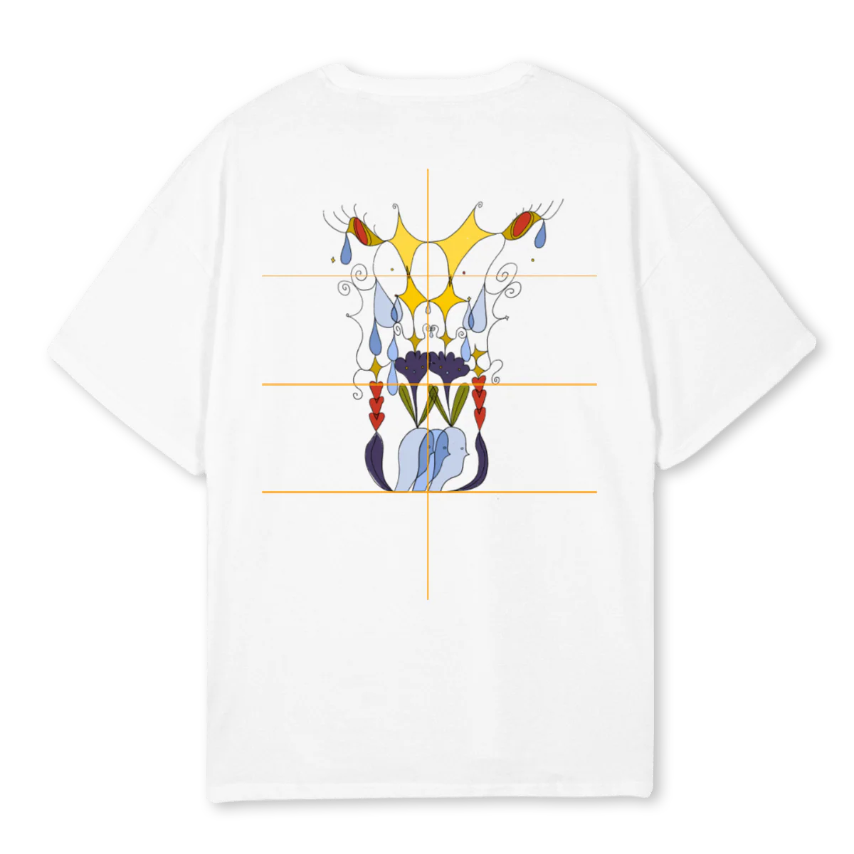 HP NORÐUR II White Oversized Tee. - Image 2