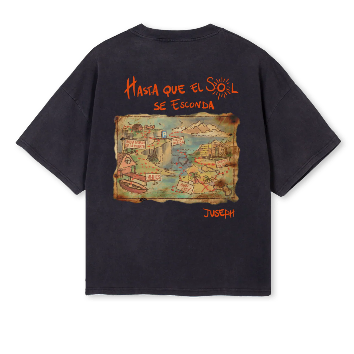 HQESSETEE Vintage Black Oversized Boxy Tee. - Image 2