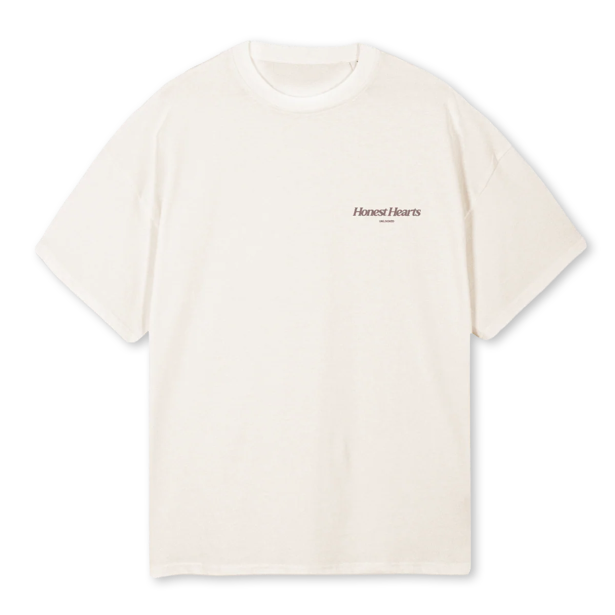 HSBASICTEEOFFWHITE Vintage White Oversized Tee.