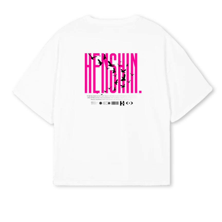 HUSH COLOMBE White Oversized Boxy Tee. - Image 2