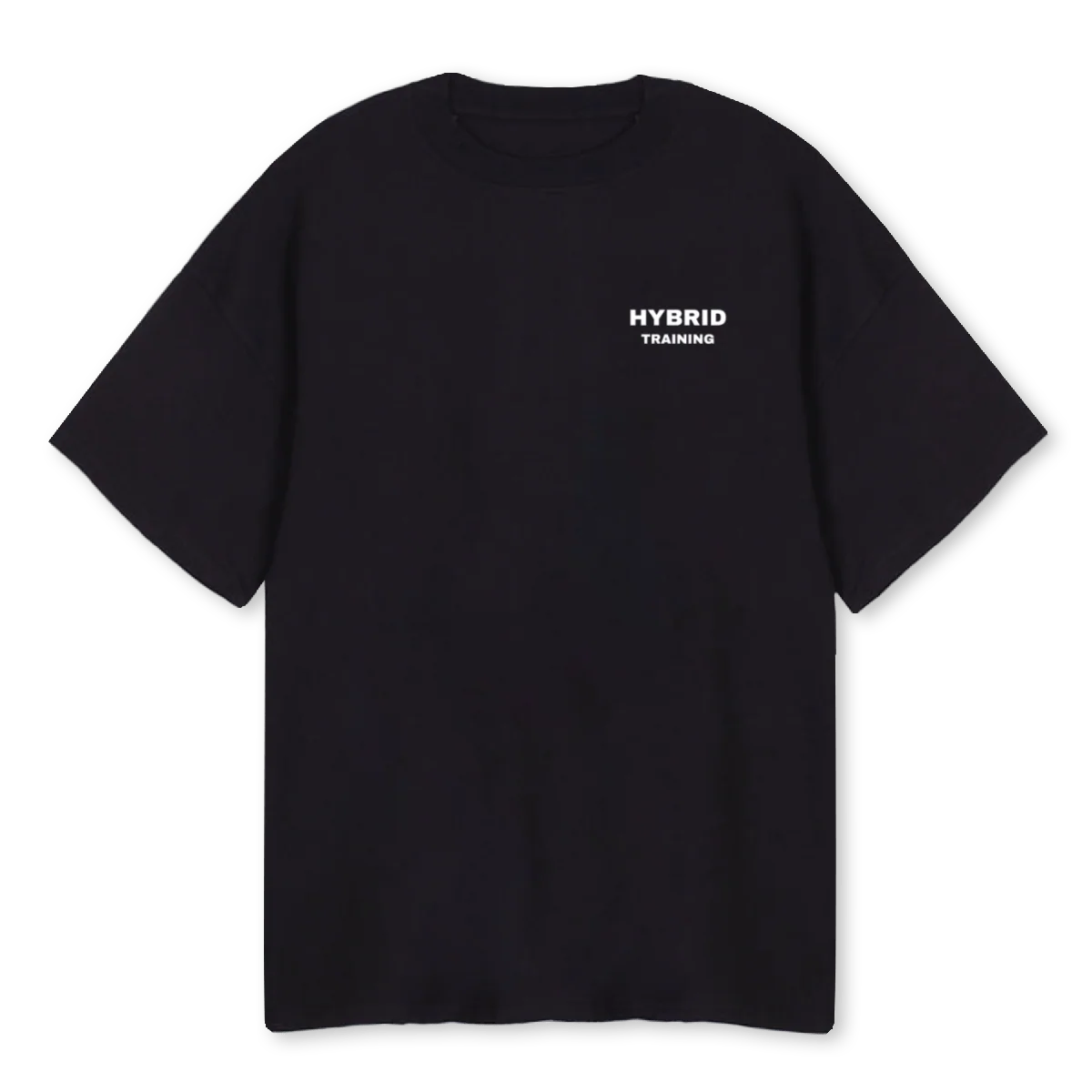 HYBRIDTRAININGBLCK Black Oversized Tee.