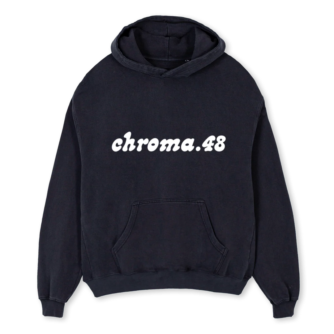 IKYDCHOODIE Vintage Black Oversized Hoodie.
