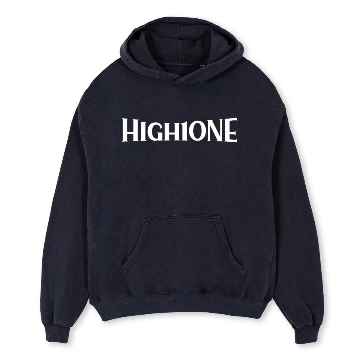 ILK BASKI OSH Vintage Black Oversized Hoodie.