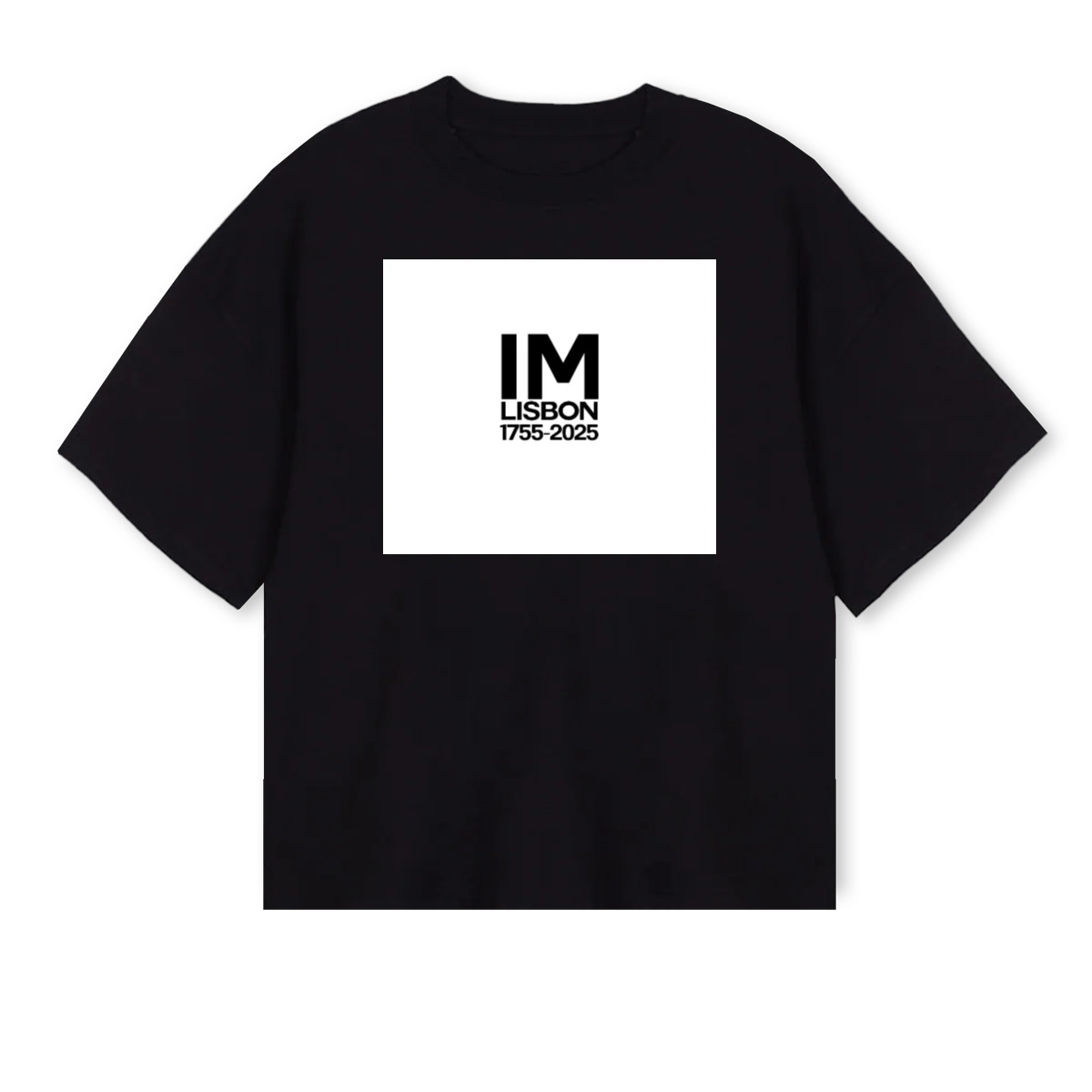 IMM Black Oversized Boxy Tee.