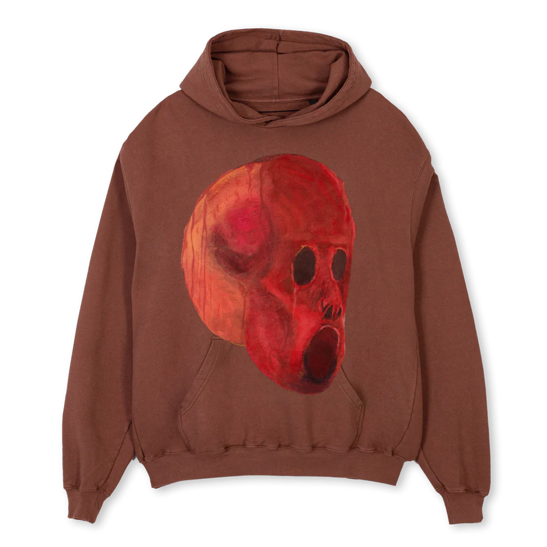 IN AWE SAMPLE Vintage Brown Oversized Hoodie.
