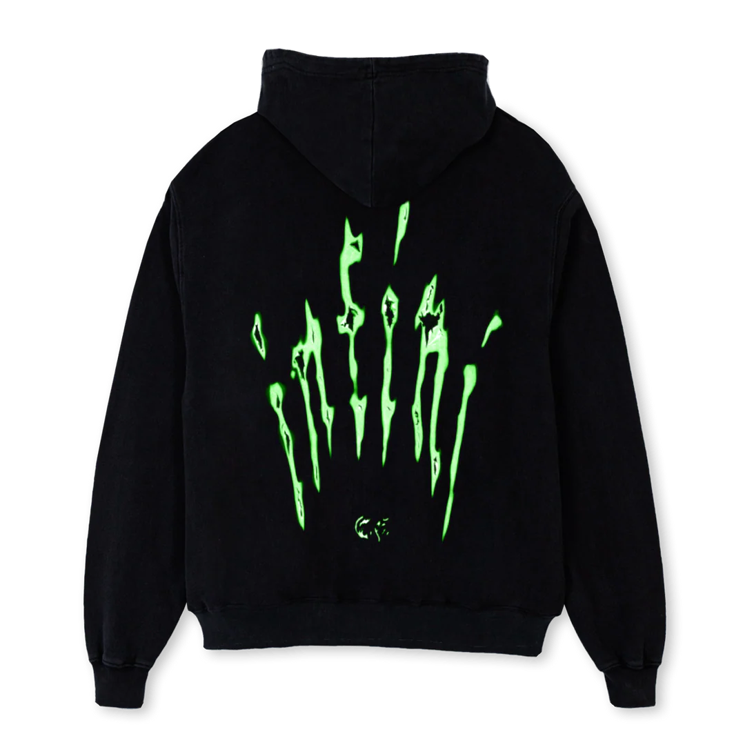 INFINIHOODIE Black Oversized Zipped Hoodie. - Image 2