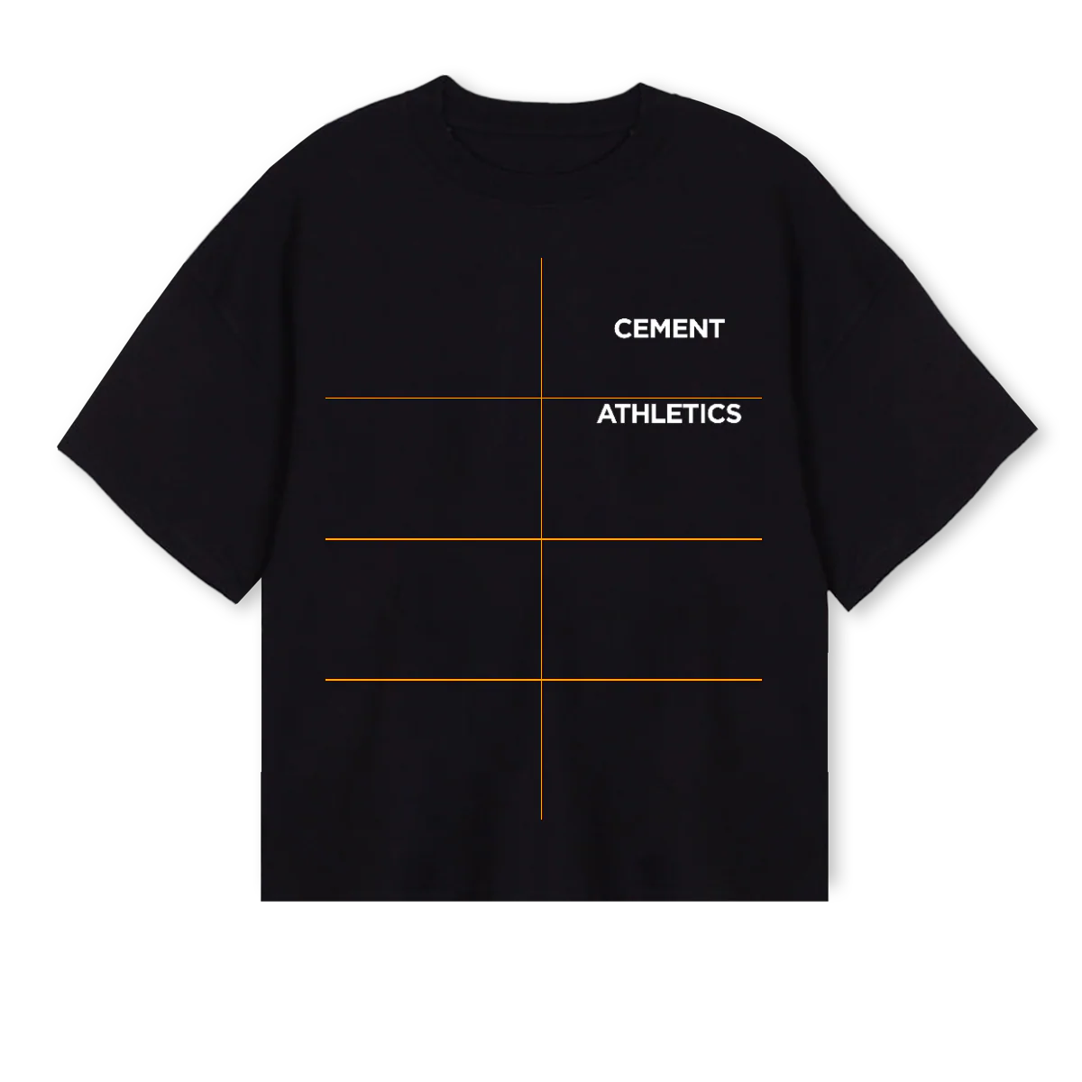 INITIAL Black Oversized Boxy Tee.