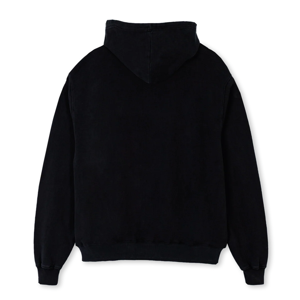 INTERNATIONALSYND Black Oversized Zipped Hoodie. - Image 2