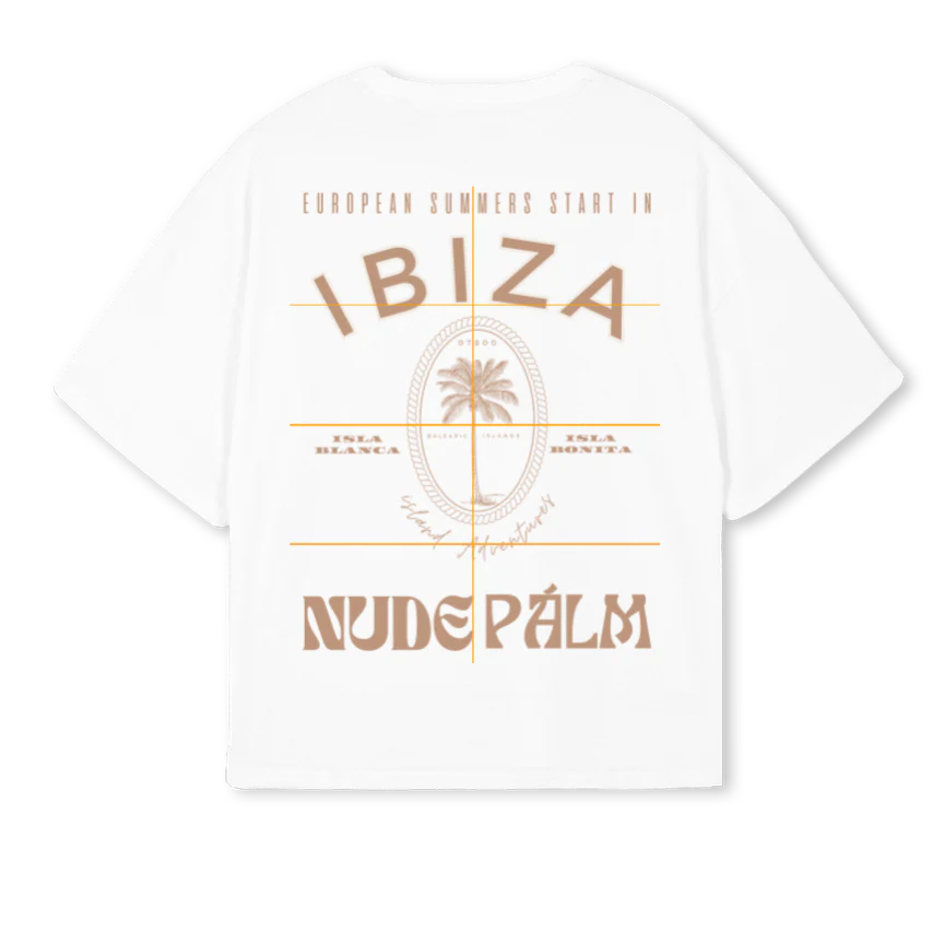 ISLAND White Oversized Boxy Tee. - Image 2