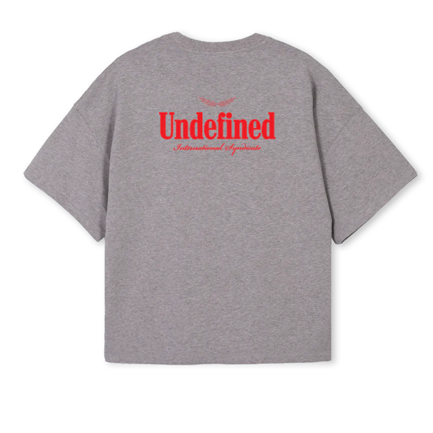 ISSHIRT Grey Marl Oversized Boxy Tee. - Image 2