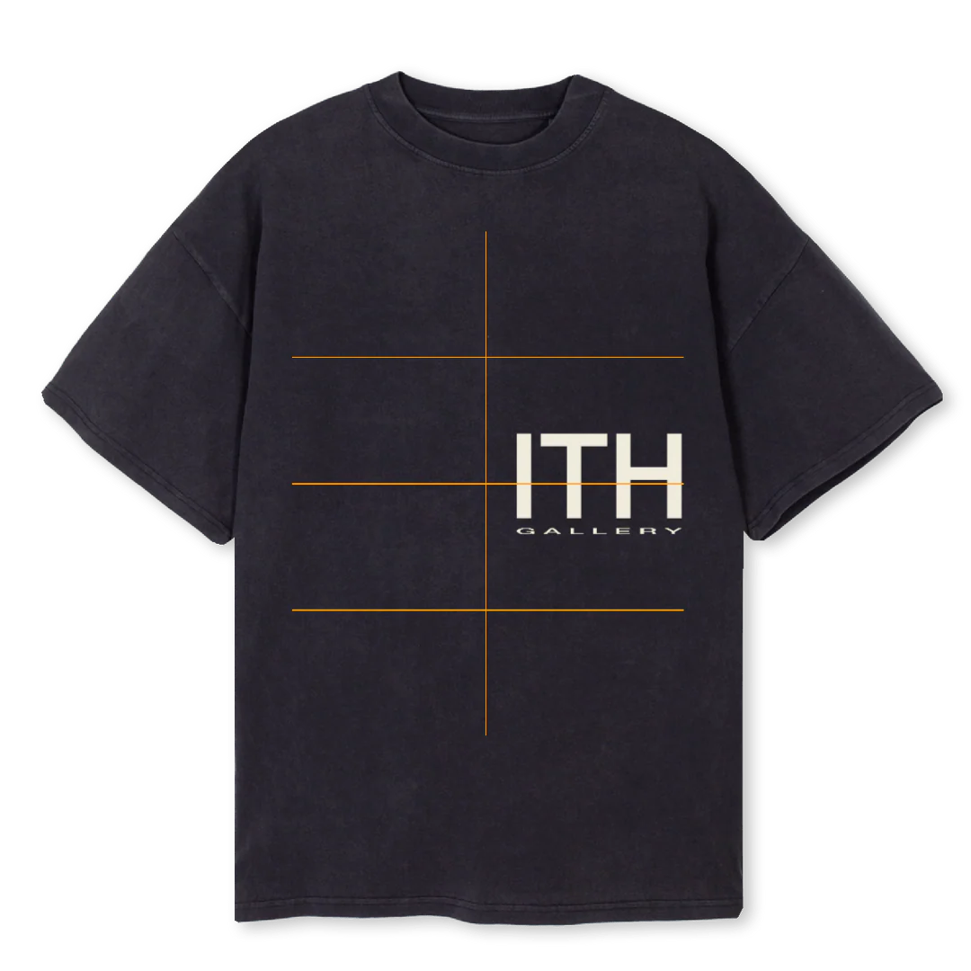 ITHMETALTOUR Vintage Black Oversized Tee.