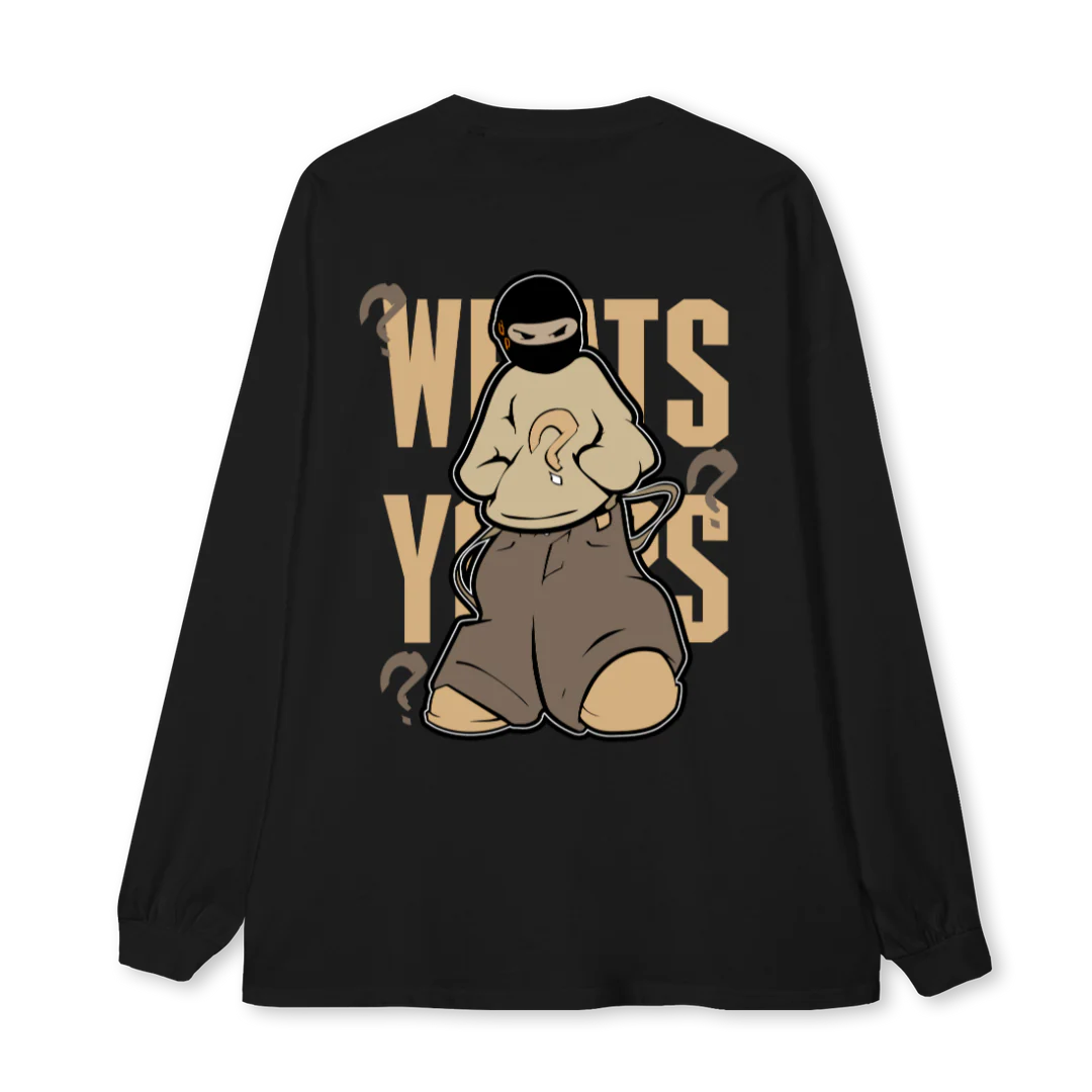 JA Black Oversized LS Tee. - Image 2