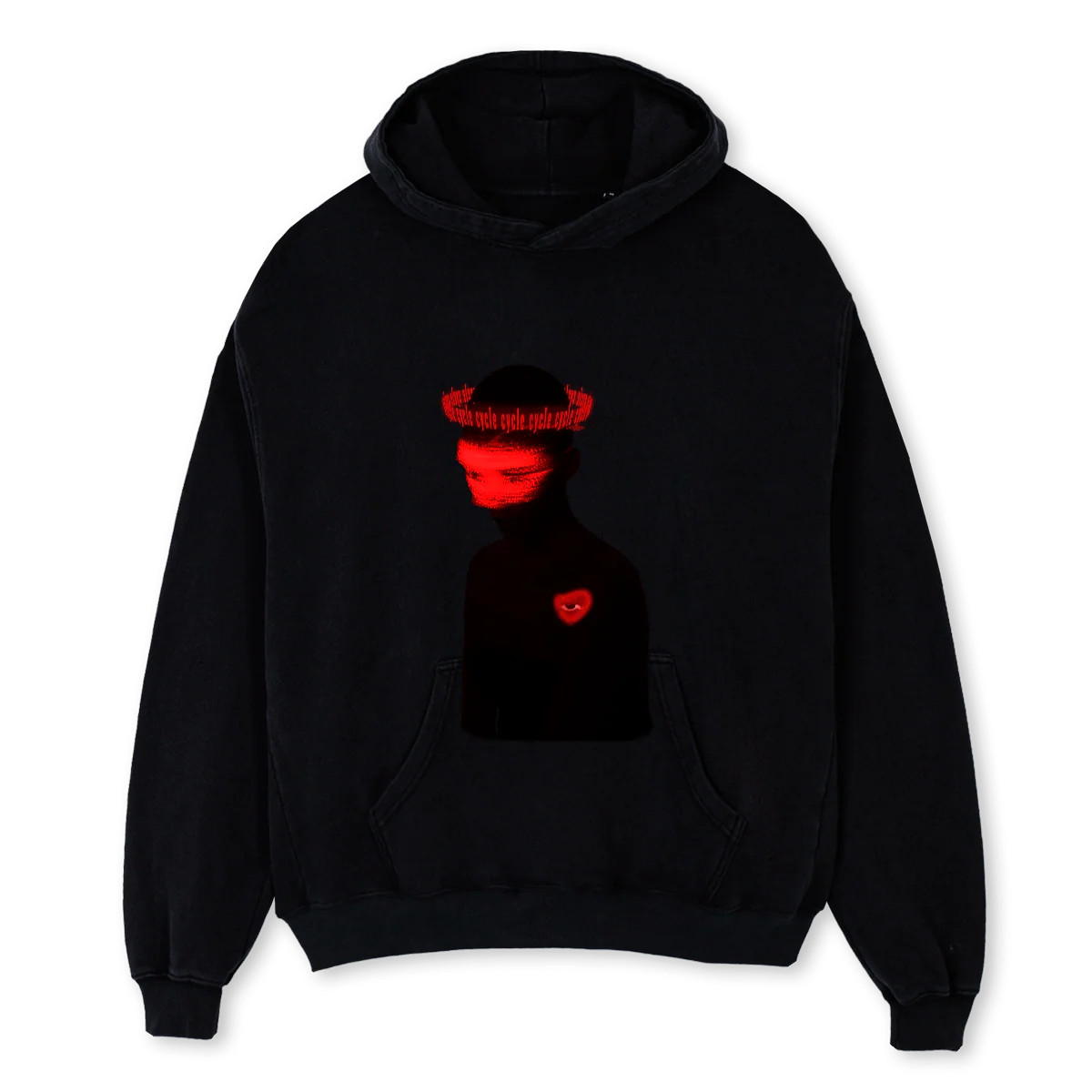 JAJAJAJAJA Black Oversized Hoodie.