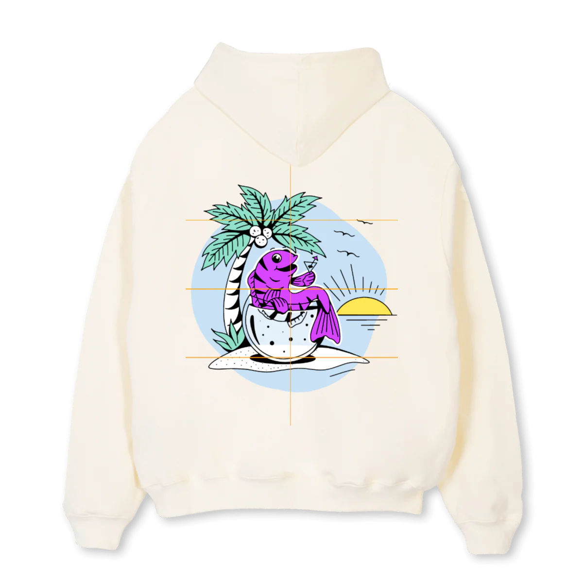 JCBEACHHOODIE Cream Oversized Hoodie. - Image 2