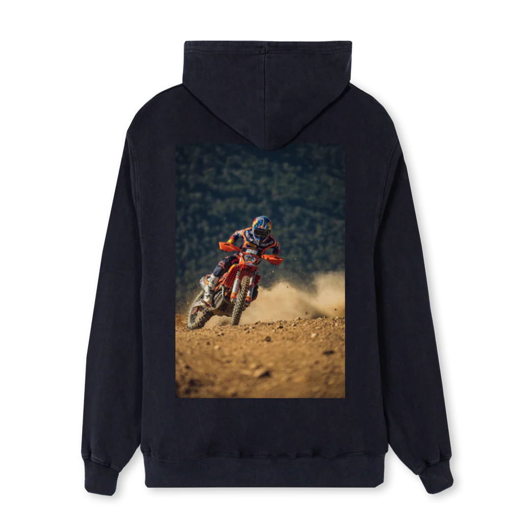 JG_REGH Vintage Black Regular Hoodie. - Image 2