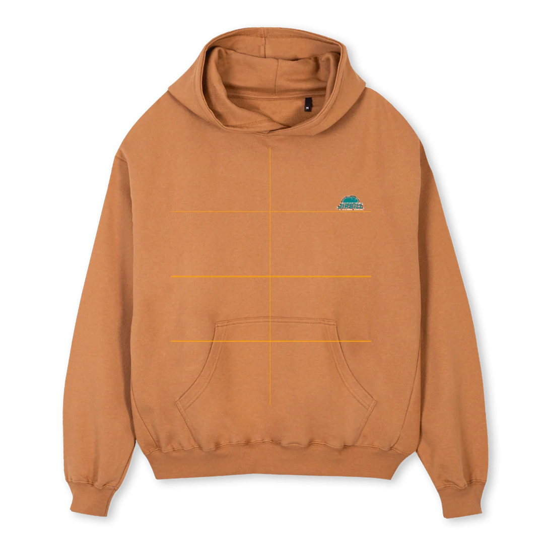 JIRBILL HOODIE Camel Oversized Hoodie.