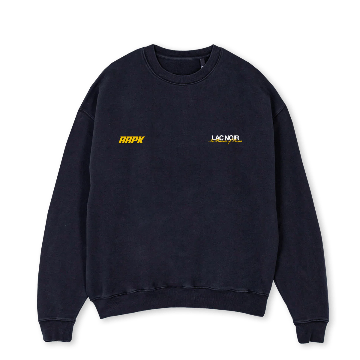 JOEARMW Vintage Black Oversized Crewneck Sweater.