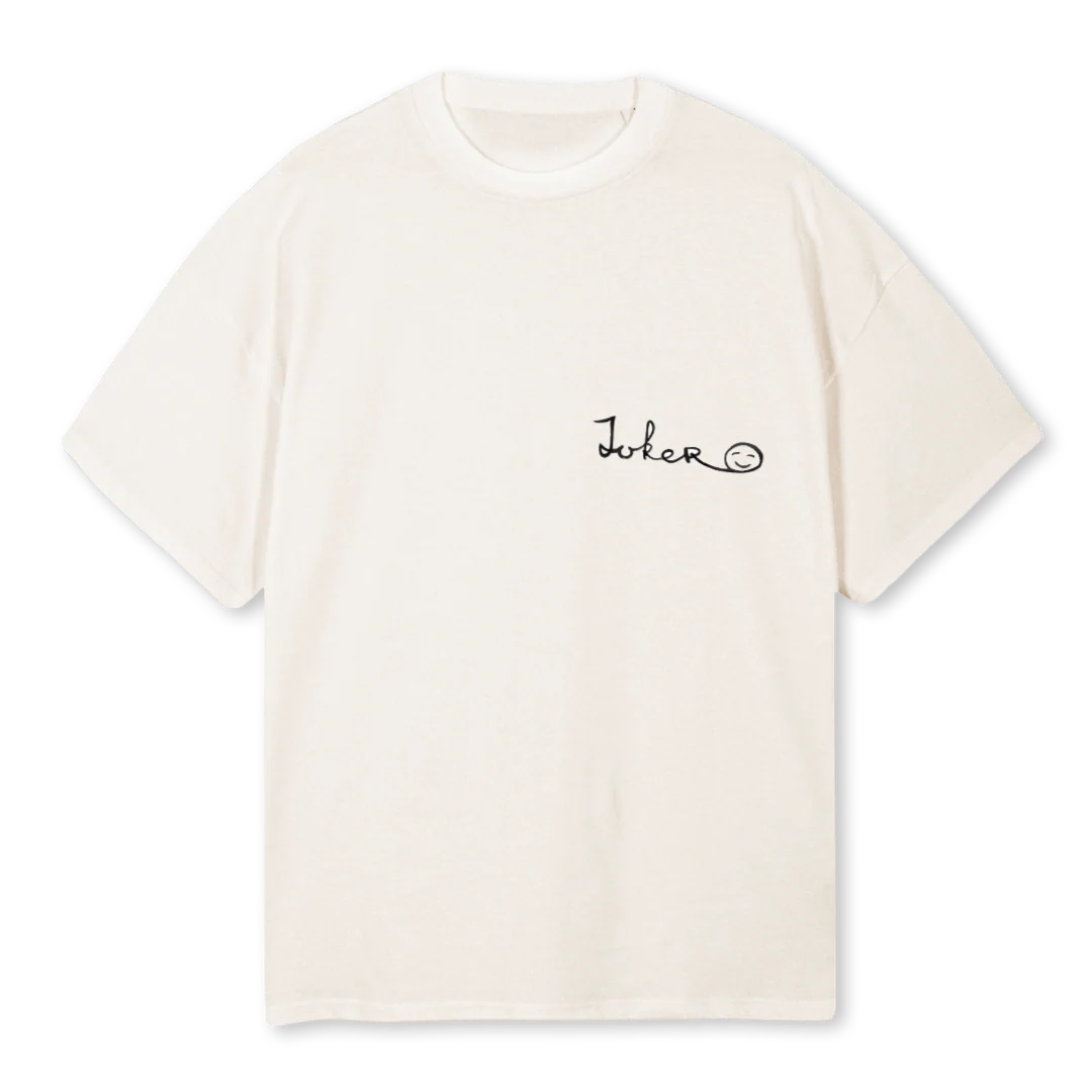JOKERTYSON Vintage White Oversized Tee.