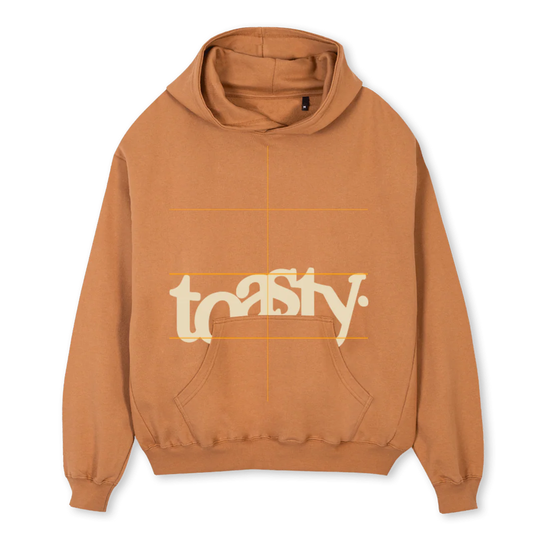 JOSHYDUBTOASTY Camel Oversized Hoodie.