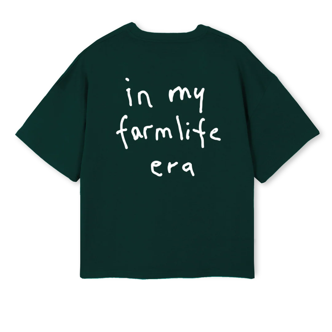 JVBGGFARMLIFETGREXL Wild Green Oversized Boxy Tee. - Image 2