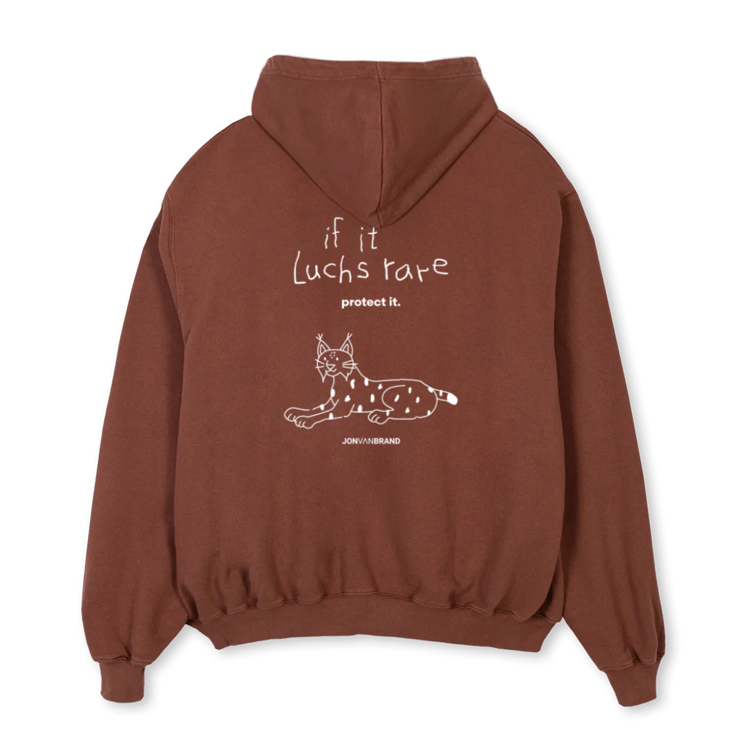 JVBLUCHSHOODIEBROWN Vintage Brown Oversized Hoodie. - Image 2