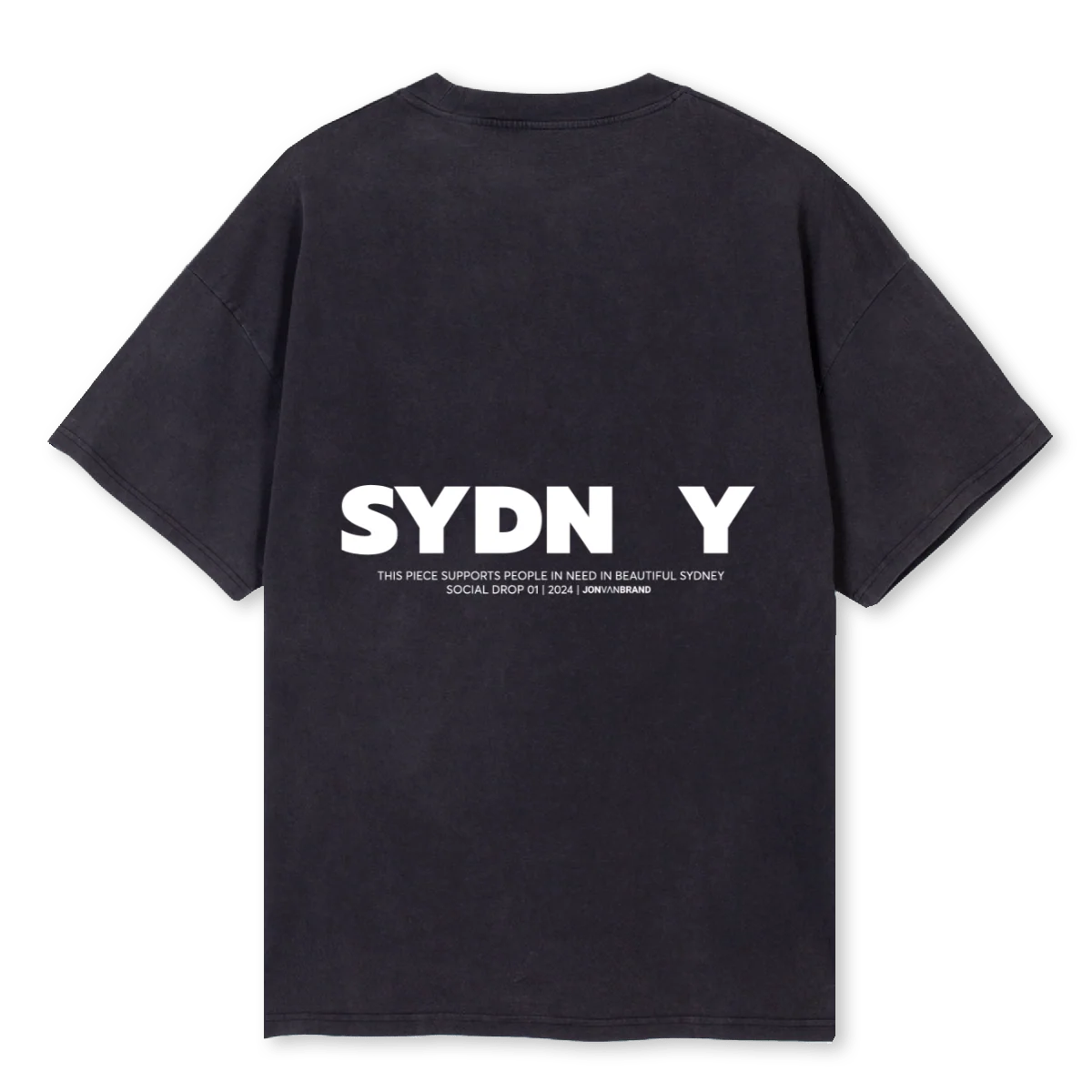 JVBSYDNEY Vintage Black Oversized Tee. - Image 2