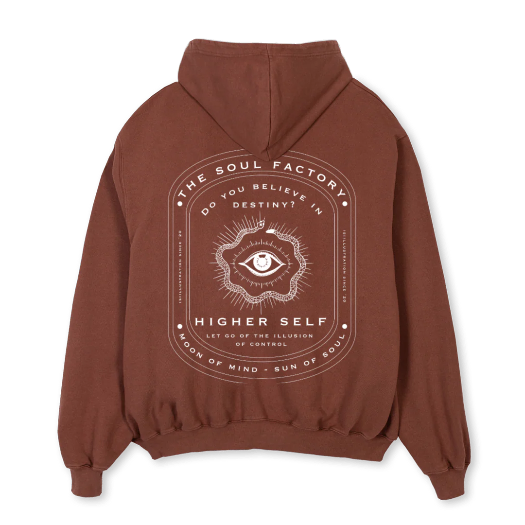 KACK DELUXE Vintage Brown Oversized Hoodie. - Image 2