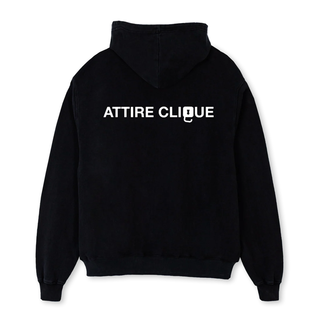 KEY Black Oversized Hoodie. - Image 2