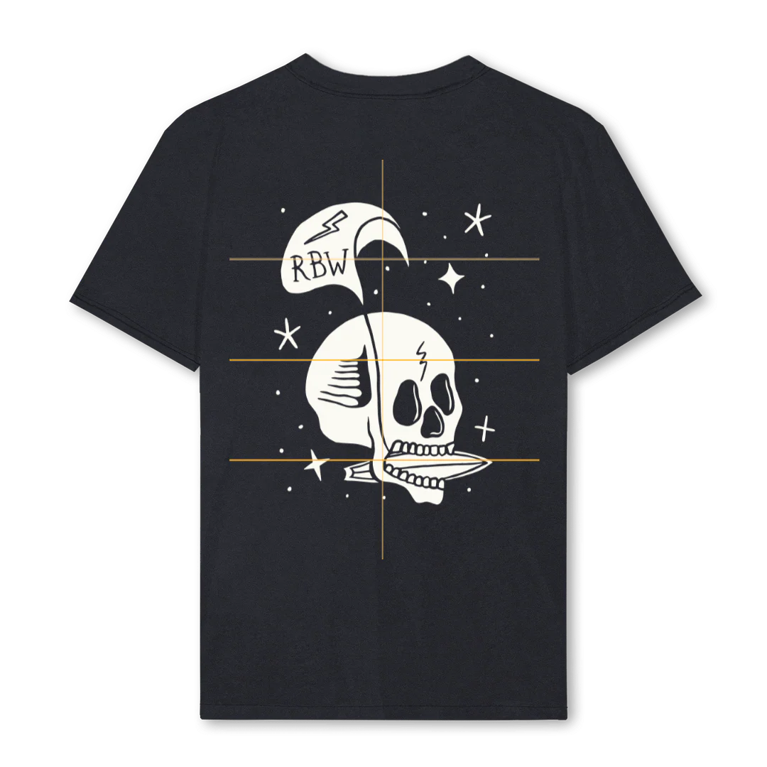 KITEADDICT  Vintage Black Regular Tee. - Image 2