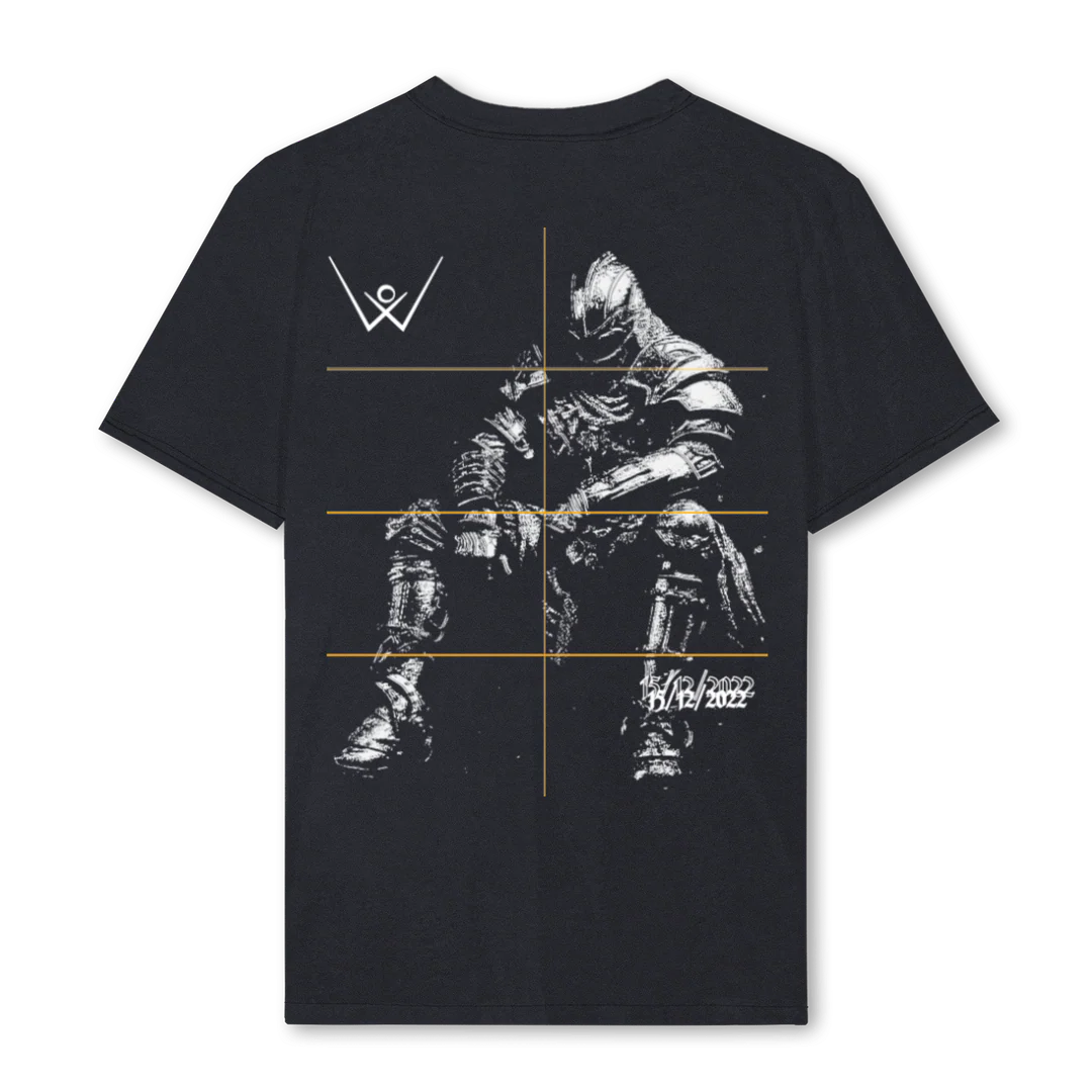KNGIHTTSHIRTDESIGN Vintage Black Regular Tee. - Image 2