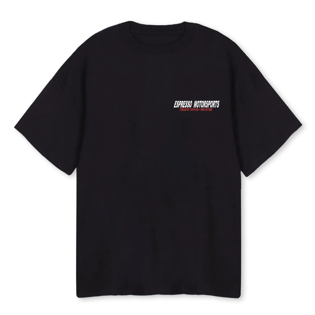 KOHLIONE Black Oversized Tee.