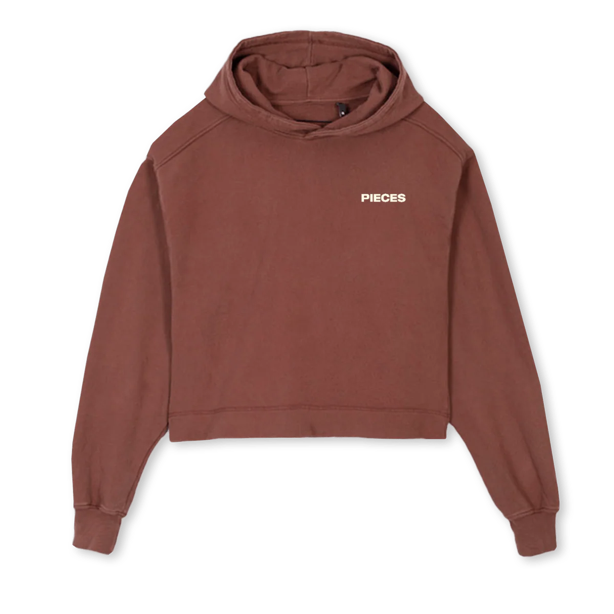 LADIESFAVE Vintage Brown Cropped Hoodie.