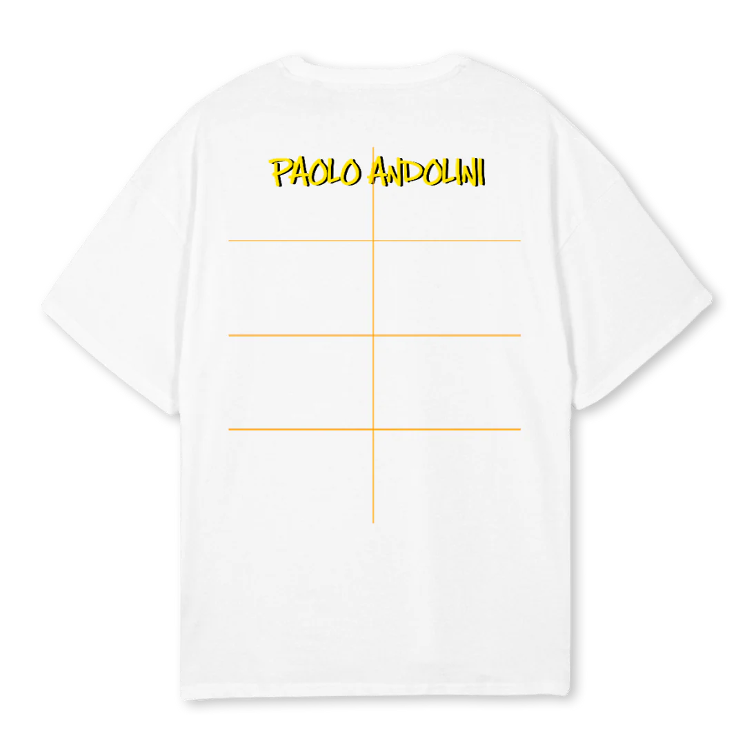 LANDER M D White Oversized Tee. - Image 2