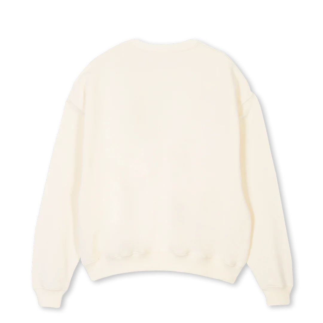 LAPINCH RAINBOW SHAD Cream Oversized Crewneck Sweater. - Image 2