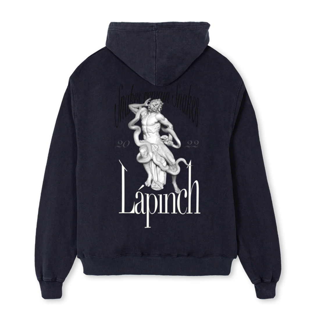 LAPINCH SRS Vintage Black Oversized Hoodie. - Image 2