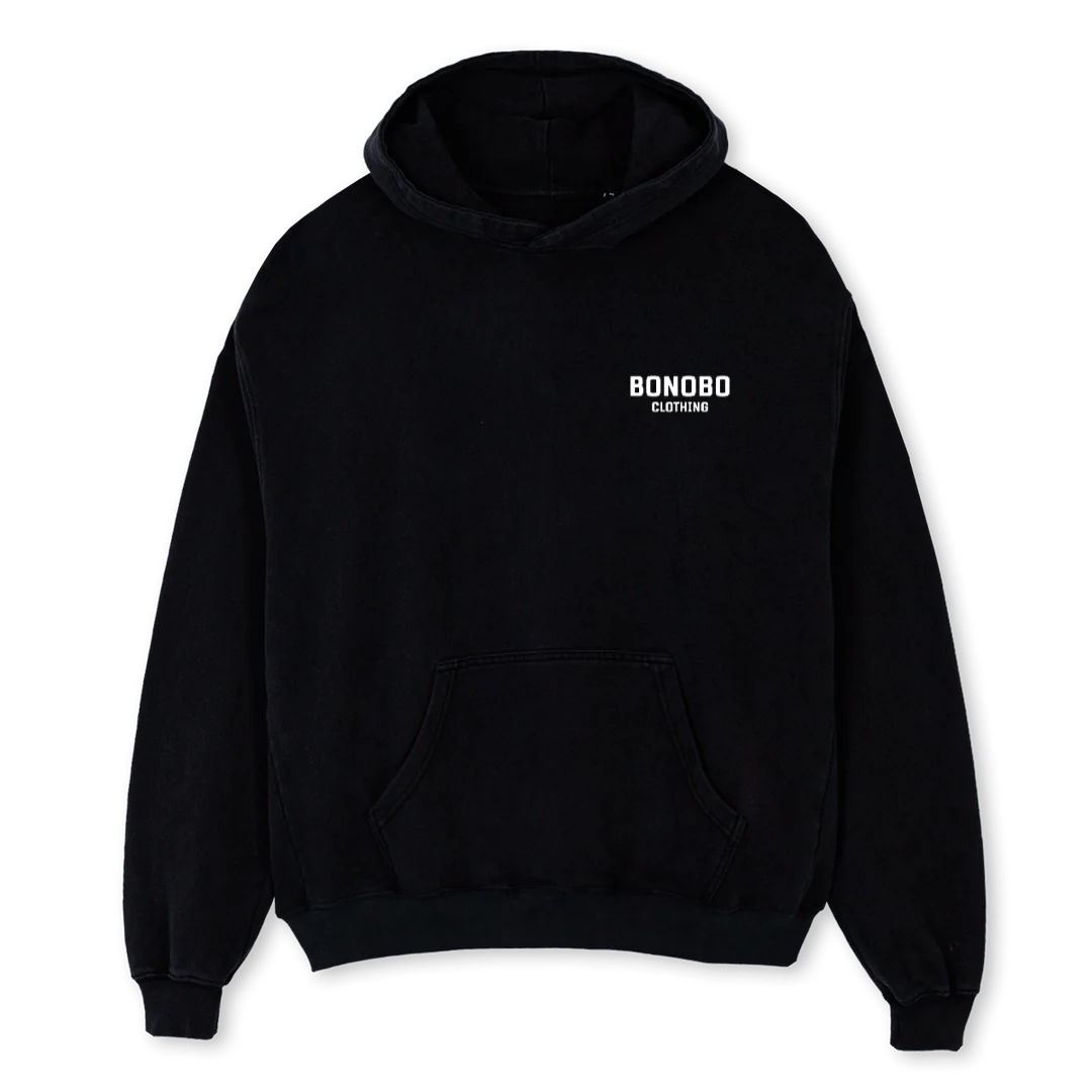 LARGE BONOBO CLO Black Oversized Hoodie.