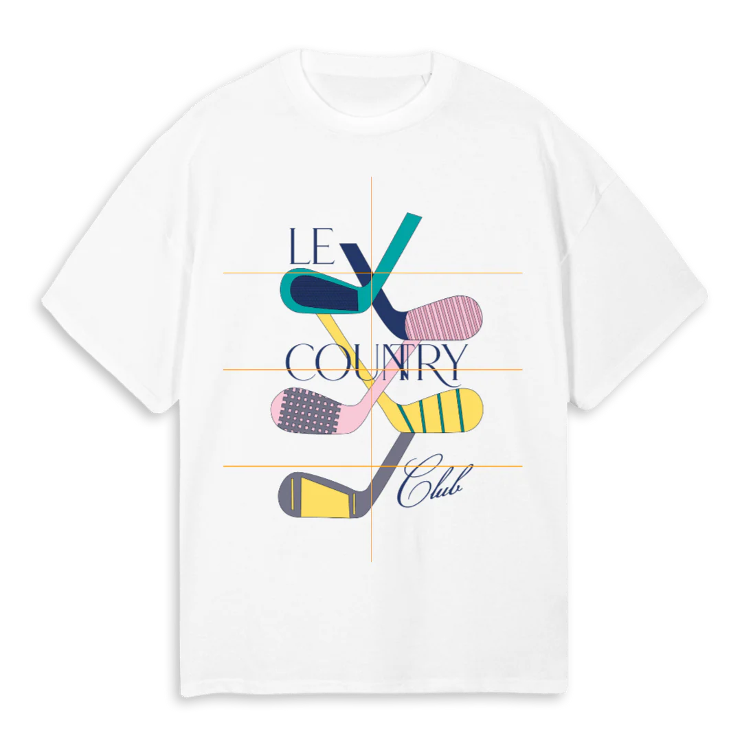 LE TSHIRT GOLF White Oversized Tee.