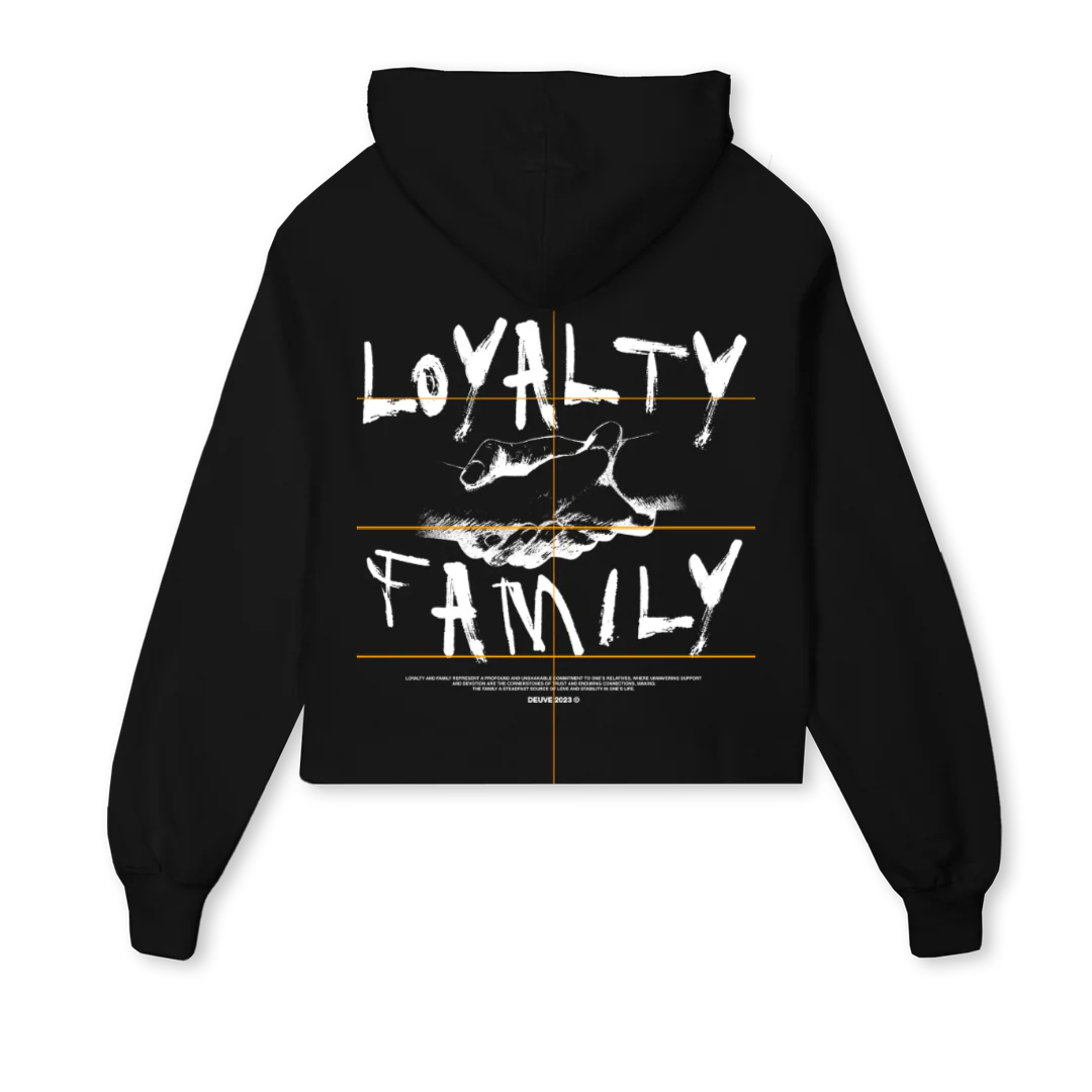 LFHOODIECROP Black Cropped Hoodie. - Image 2