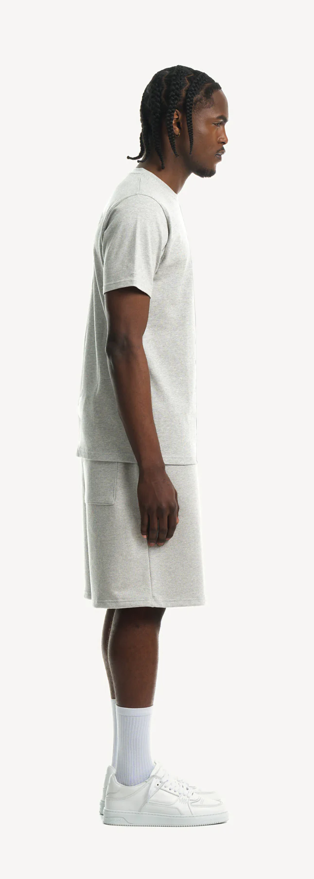 Light Grey Marl Regular Tee. - Image 4