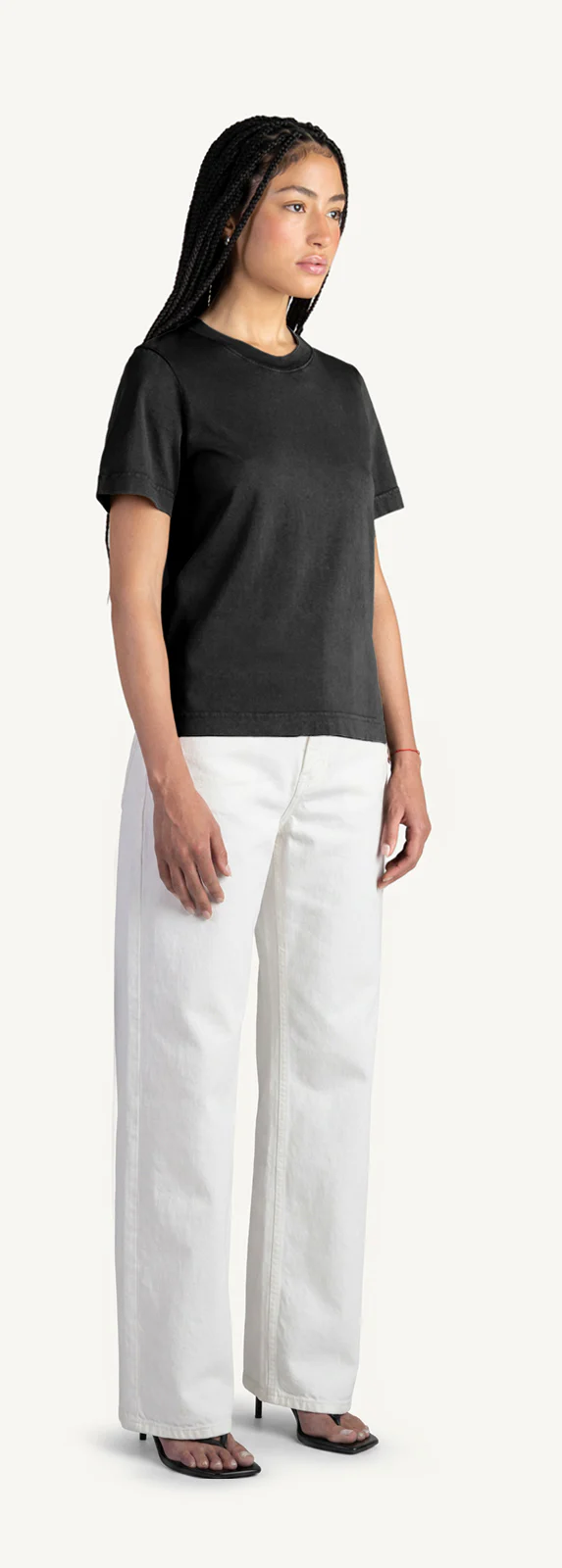 Light Grey Marl Women’s Clean Cut Tee. - Image 12