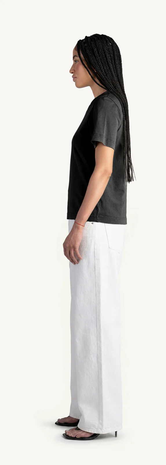 Light Grey Marl Women’s Clean Cut Tee. - Image 17