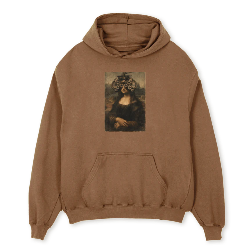 LISA TANHOODIE Vintage Tan Oversized Hoodie.
