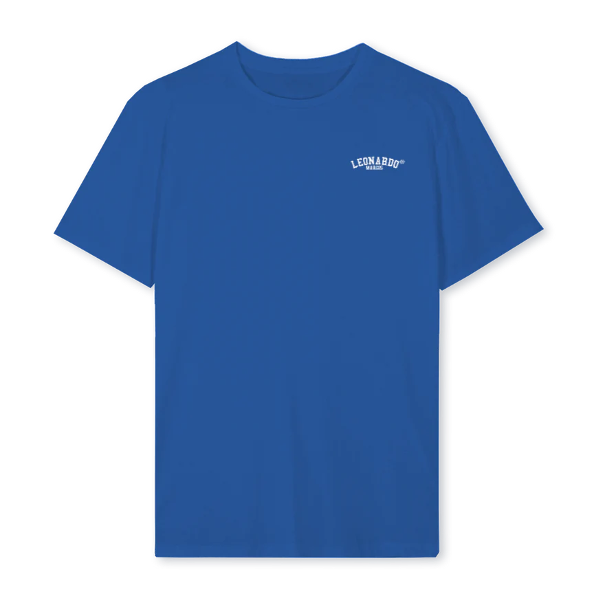 LMBLUELOGOLM  Cobalt Blue Regular Tee.