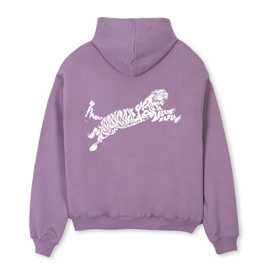 AMLMELTEDTIGER_P Purple Oversized Hoodie - Image 2