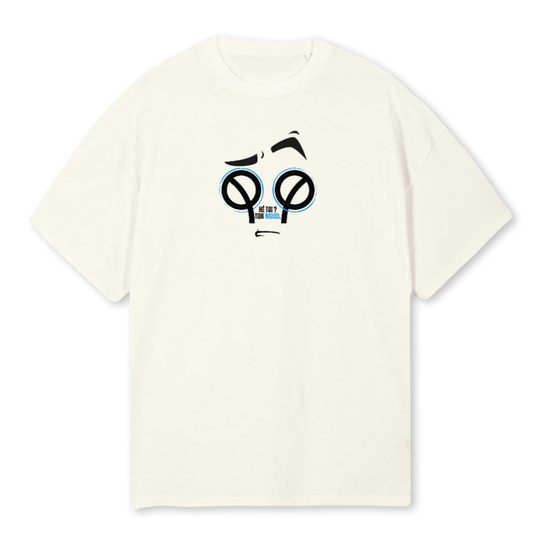 LMV Cream Oversized Tee.