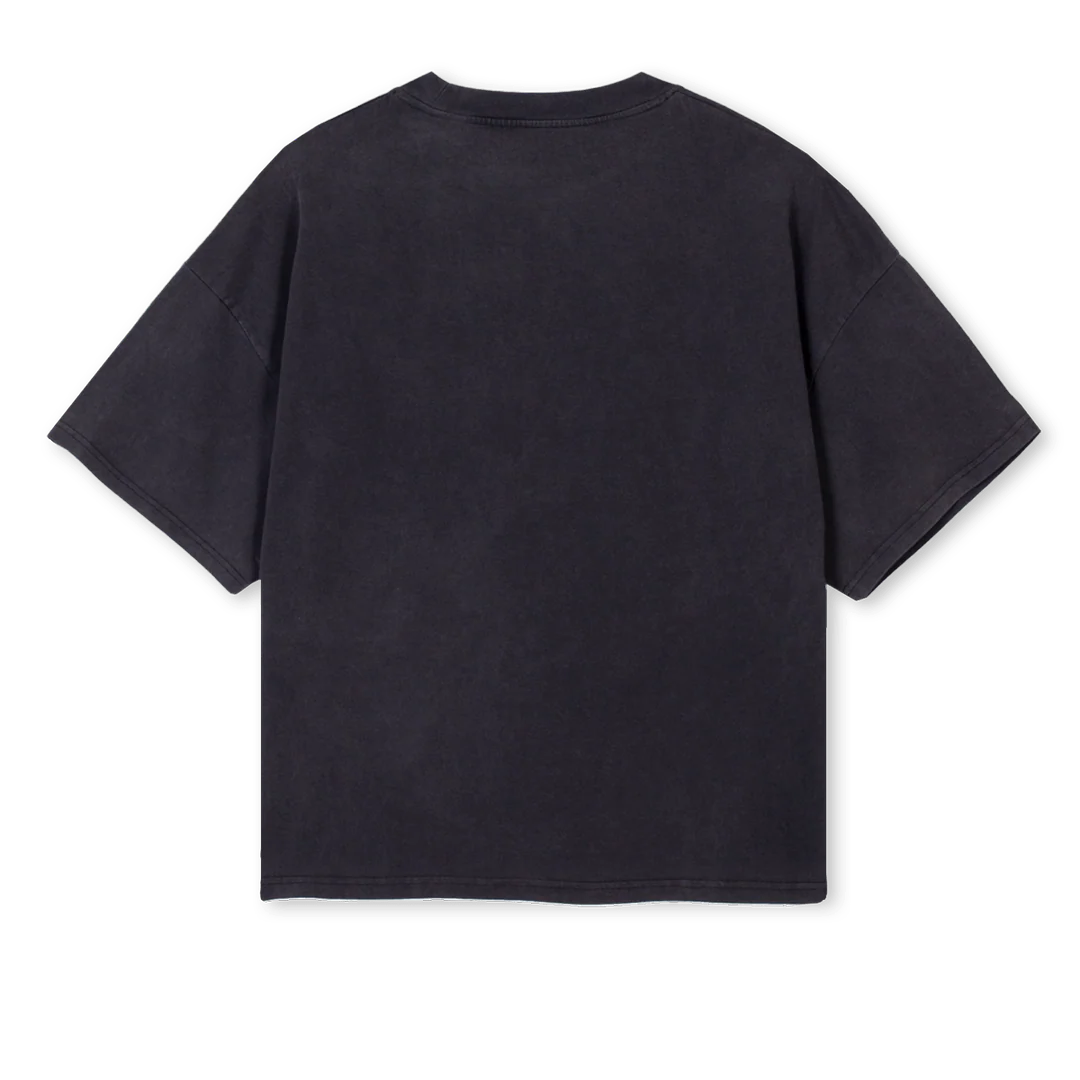 LNL BLACKSHIRT Vintage Black Oversized Boxy Tee. - Image 2